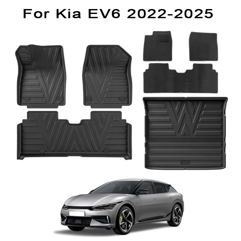 for Kia EV6 2022- 2025 TPE Floor Mats,All Weather Protection Cargo Liner Waterproof Trunk Mat with Backrest Pad Full Set LHD
for Kia EV6 2022- 2025 TPE Floor Mats,All Weather Protection Cargo Liner Waterproof Trunk Mat with Backrest Pad Full Set LHD