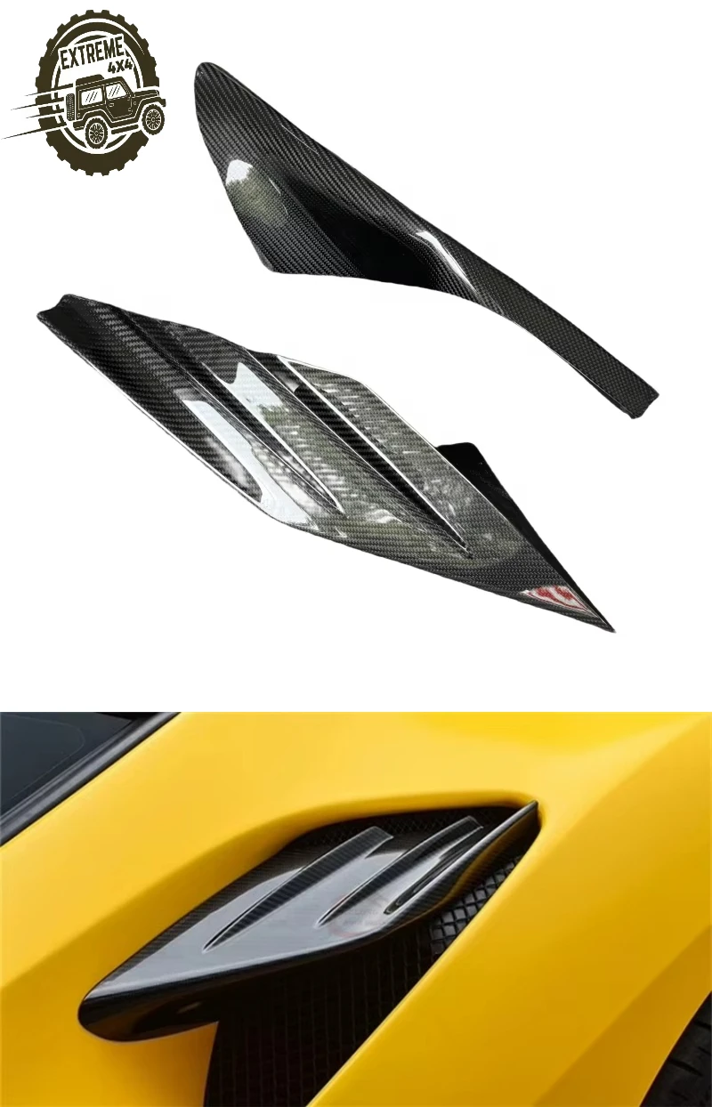 Car Exterior Accessories PK Style Dry Carbon Fiber Side Air Intake Flaps Fender Air Vent for Ferrari F8
Car Exterior Accessories PK Style Dry Carbon Fiber Side Air Intake Flaps Fender Air Vent for Ferrari F8