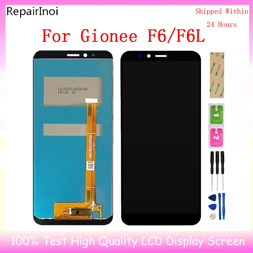 For Gionee F6/F6L LCD Display+Touch Screen Digitizer Assembly For Gionee F6/F6L LCD Screens Replacement +Free Tools
For Gionee F6/F6L LCD Display+Touch Screen Digitizer Assembly For Gionee F6/F6L LCD Screens Replacement +Free Tools