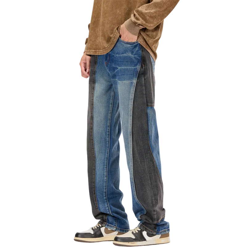 High Quality Brand Streetwear Ttide Jeans for Men, Color Collision Casual Jeans
High Quality Brand Streetwear Ttide Jeans for Men, Color Collision Casual Jeans