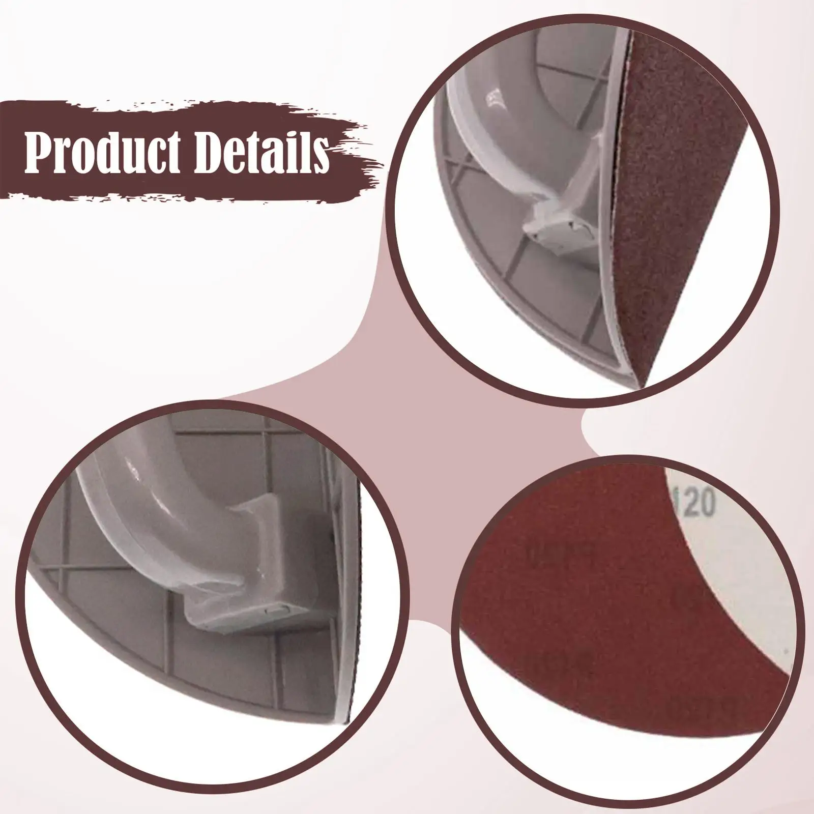 Multi Purpose Handheld Sander Holder ABS Fleece Backed Block for Curves Edges and Corner Polishing Tasks
Multi Purpose Handheld Sander Holder ABS Fleece Backed Block for Curves Edges and Corner Polishing Tasks