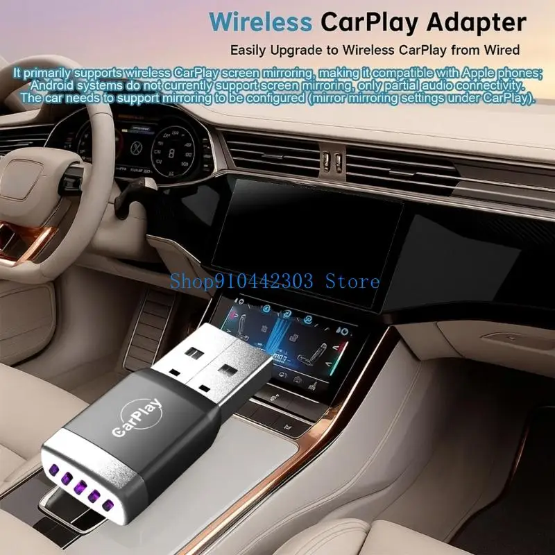 652F USB Wireless Car play Adapter Screen Mirroring Adapter For Video Display
652F USB Wireless Car play Adapter Screen Mirroring Adapter For Video Display