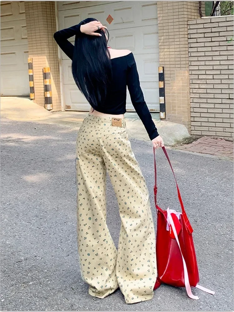 Straight Leg Trousers with Print Pattern Pants for Woman Graphic High Waist Women's Pockets Jeans Trousers Clothes Spring Autumn
Straight Leg Trousers with Print Pattern Pants for Woman Graphic High Waist Women's Pockets Jeans Trousers Clothes Spring Autumn