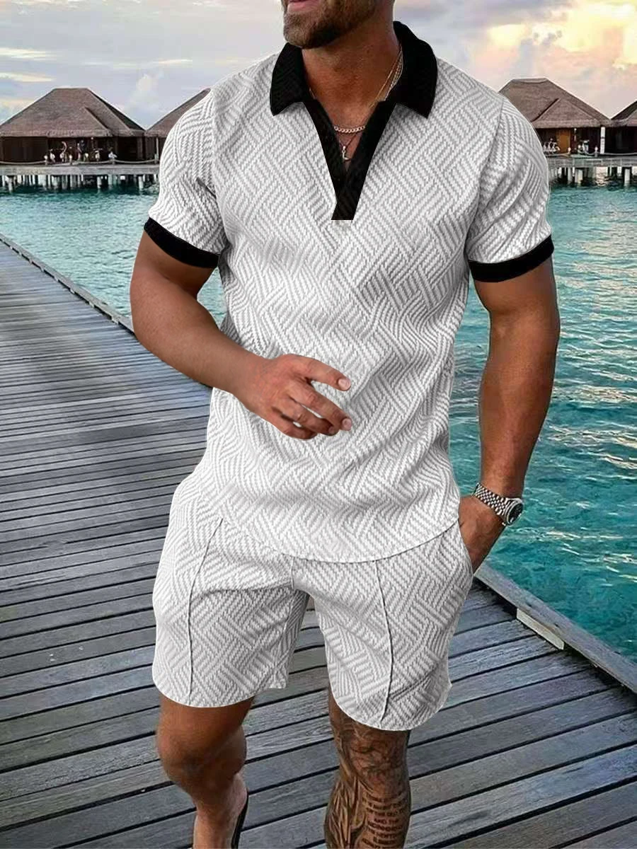 2025 Summer New Style Fashion Button-Up Collar Suit for Men, Short Sleeve, Casual, Sports, Beach, Color-Plaid Set
2025 Summer New Style Fashion Button-Up Collar Suit for Men, Short Sleeve, Casual, Sports, Beach, Color-Plaid Set