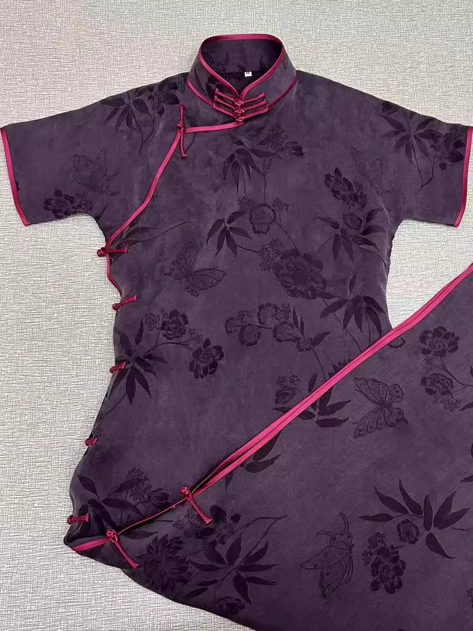 Zhu Li One-Piece oulder Insert Qipao Summer New Vintage Sle Ele High End Daily Wear Floral Print ort Sve Long Dr
Zhu Li One-Piece oulder Insert Qipao Summer New Vintage Sle Ele High End Daily Wear Floral Print ort Sve Long Dr