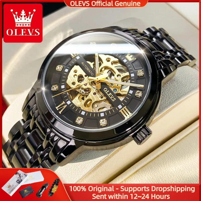 OLEVS 9901 Men Watch Luxury HD Hollow out Fully Automatic Mechanical Watch Waterproof Reloj Business Leisure Sports Men Watch
OLEVS 9901 Men Watch Luxury HD Hollow out Fully Automatic Mechanical Watch Waterproof Reloj Business Leisure Sports Men Watch