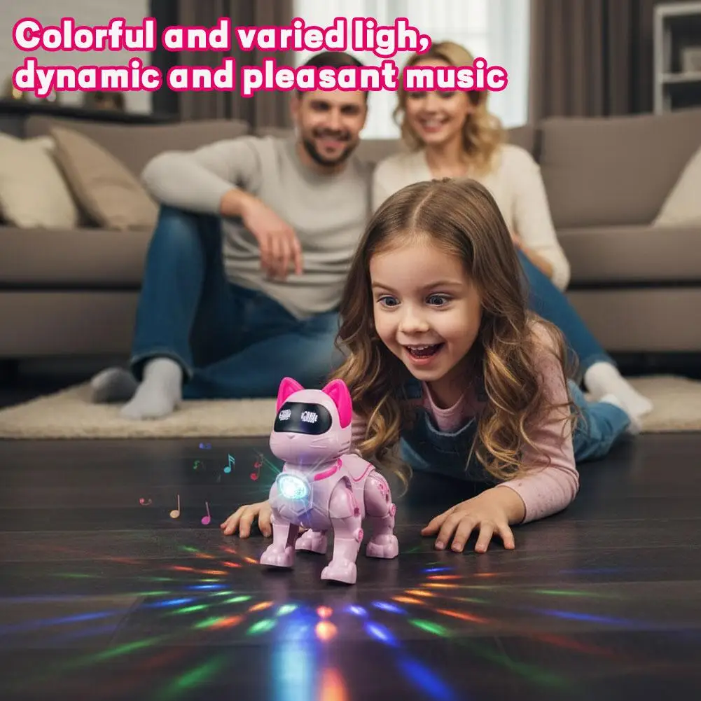 Electric Robotic Cat Toy Walking Singing With Leash 3D Lighting Music Interactive Pet Toy For Children Imaginative Play Gift
Electric Robotic Cat Toy Walking Singing With Leash 3D Lighting Music Interactive Pet Toy For Children Imaginative Play Gift
