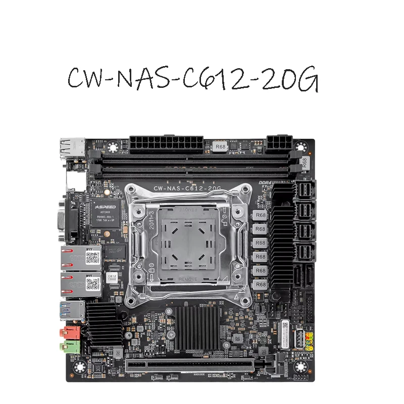CW-NAS-C612-20G ITX Motherboard SFF-8643 High-Speed Port Multi Storage Support Dual Channel REG ECC Memory NAS Server Mainboard
CW-NAS-C612-20G ITX Motherboard SFF-8643 High-Speed Port Multi Storage Support Dual Channel REG ECC Memory NAS Server Mainboard