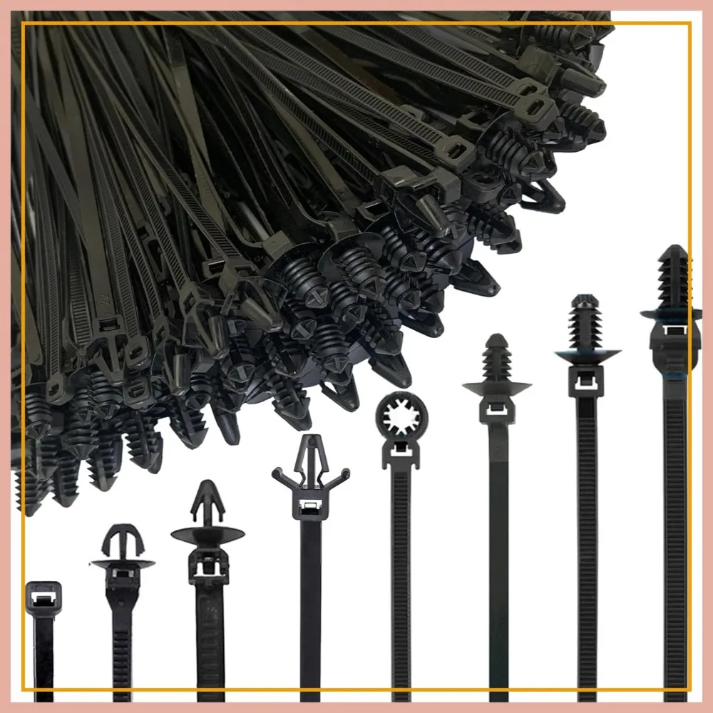 240Pcs Push Mount Cable Zip Ties, Nylon Self-Locking, 8 Sizes, UV Resistant, for Indoor/Outdoor Use
240Pcs Push Mount Cable Zip Ties, Nylon Self-Locking, 8 Sizes, UV Resistant, for Indoor/Outdoor Use