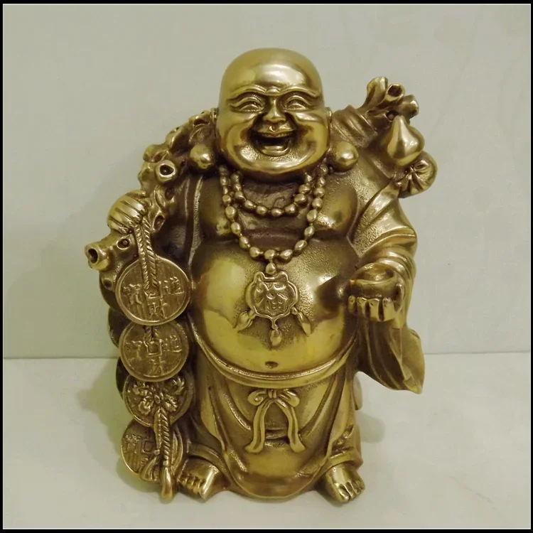Old antique Bronze Arts & Crafts Bronze gold bags lucky maitreya miller decoration
Old antique Bronze Arts & Crafts Bronze gold bags lucky maitreya miller decoration