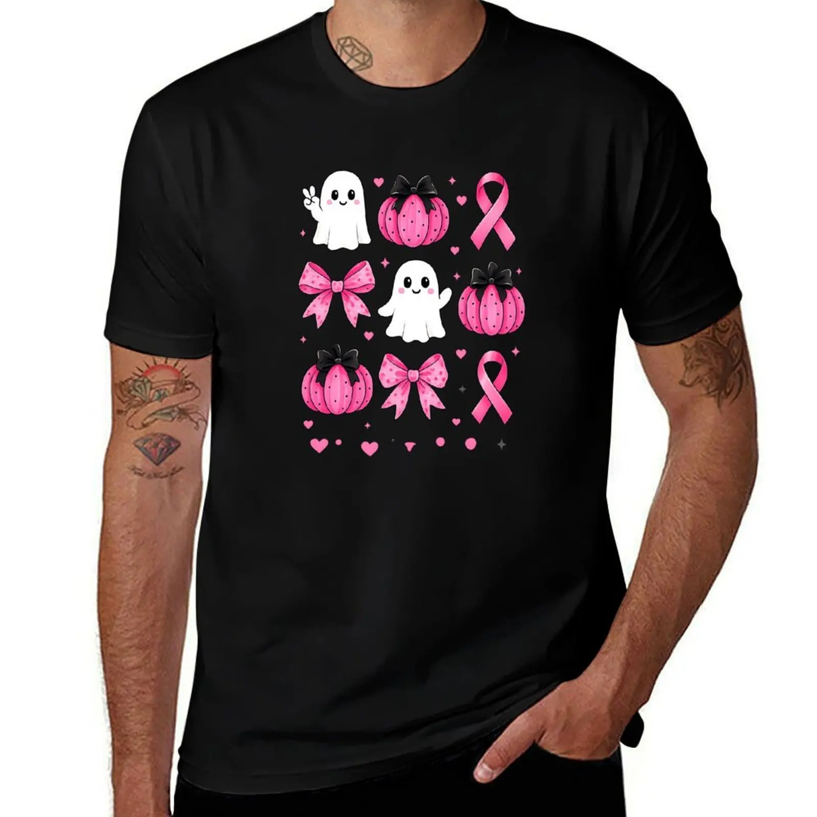 Pumpkin Ghost Pink Coquette Bow Breast Cancer Awareness T-Shirt summer top plain black t shirts men
Pumpkin Ghost Pink Coquette Bow Breast Cancer Awareness T-Shirt summer top plain black t shirts men