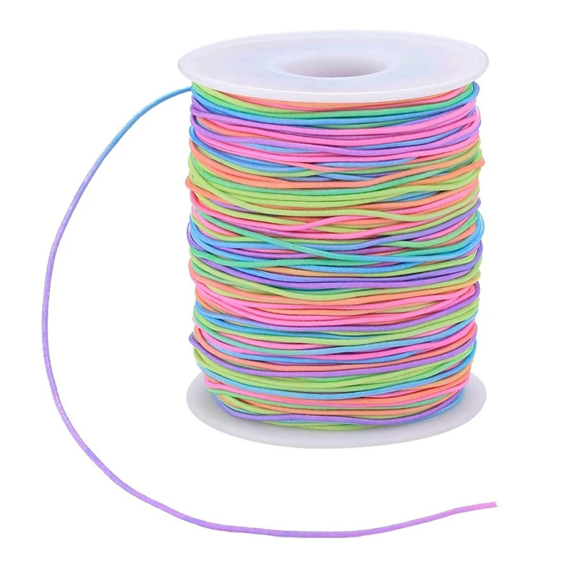Elastic Cord, Beading Cords Threads, Rainbow Color Stretch String Cord, Fabric Crafting String For Bracelet,Craft Making
Elastic Cord, Beading Cords Threads, Rainbow Color Stretch String Cord, Fabric Crafting String For Bracelet,Craft Making