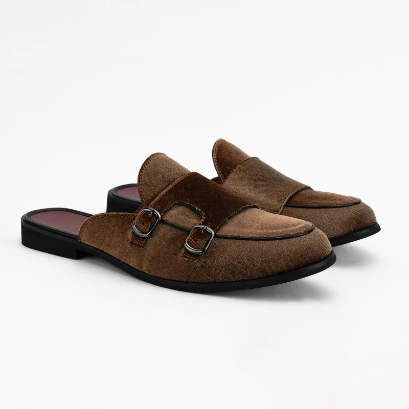 Mules Shoes for Men's New British Style Corduroy Vamp Fashion Blue Solid #38-47 Big Size Daily Outdoor Homme Slippers
Mules Shoes for Men's New British Style Corduroy Vamp Fashion Blue Solid #38-47 Big Size Daily Outdoor Homme Slippers