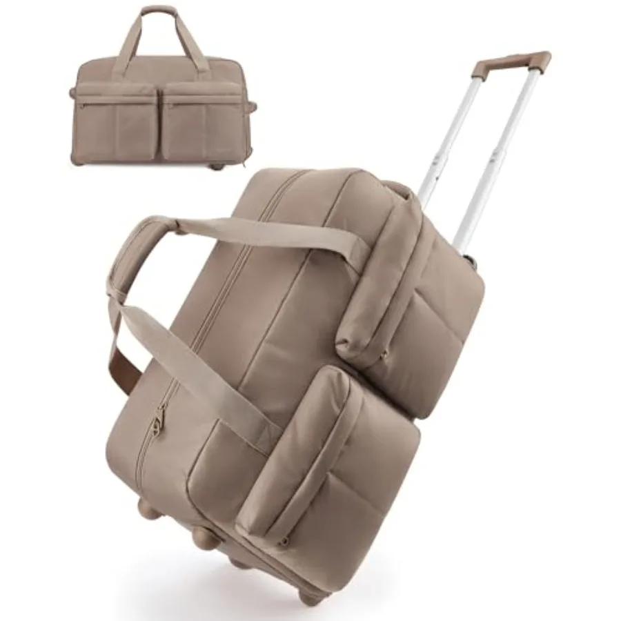 Rolling Duffle Bag with Wheels, Carry On Bag Duffel Bag for Travel, Wet Pocket Duffle with Wheels and Handle
Rolling Duffle Bag with Wheels, Carry On Bag Duffel Bag for Travel, Wet Pocket Duffle with Wheels and Handle