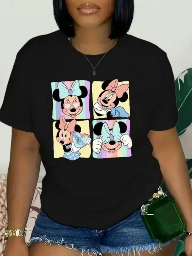 2025 Disney Pattern Printed Women's Casual Comfortable Unique Smiling Face Black Round Neck Short Sleeve T-shirt
2025 Disney Pattern Printed Women's Casual Comfortable Unique Smiling Face Black Round Neck Short Sleeve T-shirt