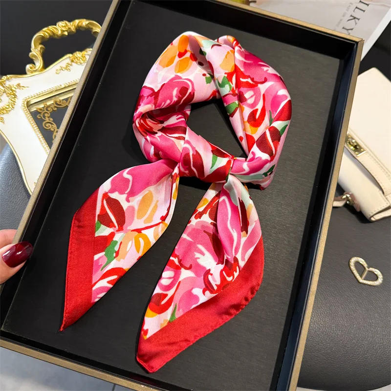 70*70cm Design Print Scarf Women Silk Scarves Bandana Hijab Neckerchief Shawl Kerchief Hair Band Foulard Luxury
70*70cm Design Print Scarf Women Silk Scarves Bandana Hijab Neckerchief Shawl Kerchief Hair Band Foulard Luxury