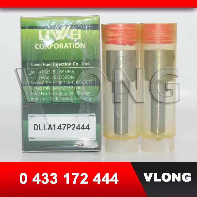 LIWEI Common Rail Injector Nozzle DLLA147P2444 DLLA147P2445 Diesel Auto Sprayer 0433172444 Fuel Injector 0445120379 0445120380
LIWEI Common Rail Injector Nozzle DLLA147P2444 DLLA147P2445 Diesel Auto Sprayer 0433172444 Fuel Injector 0445120379 0445120380