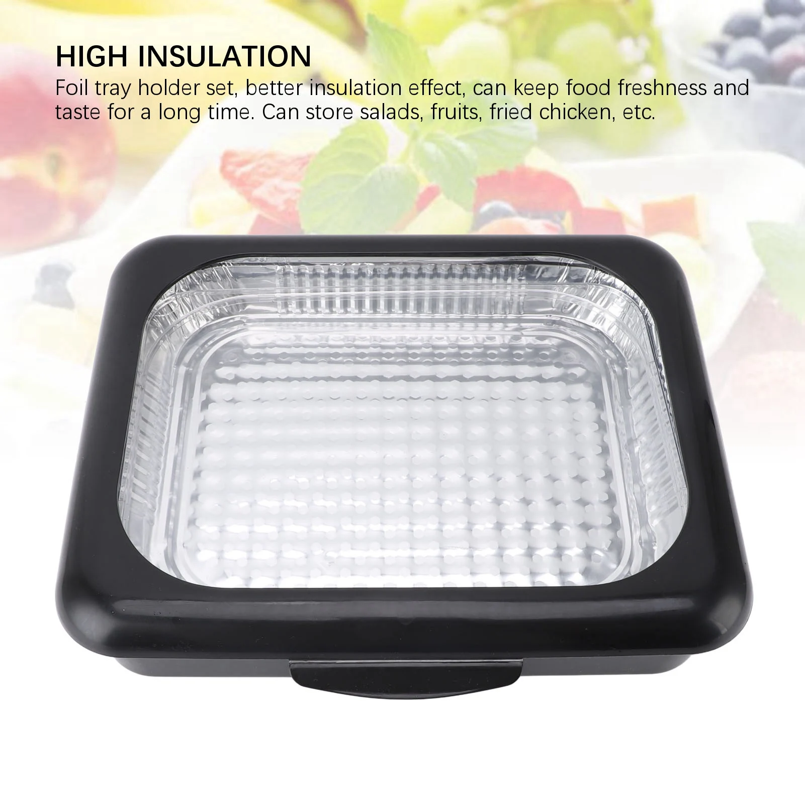 ZK20 Foil Storage and Carrying Tray Insulated Stackable Portable Aluminum Foil Pans Foil Tray Carrier with Lid for Hot Or Cold F
ZK20 Foil Storage and Carrying Tray Insulated Stackable Portable Aluminum Foil Pans Foil Tray Carrier with Lid for Hot Or Cold F