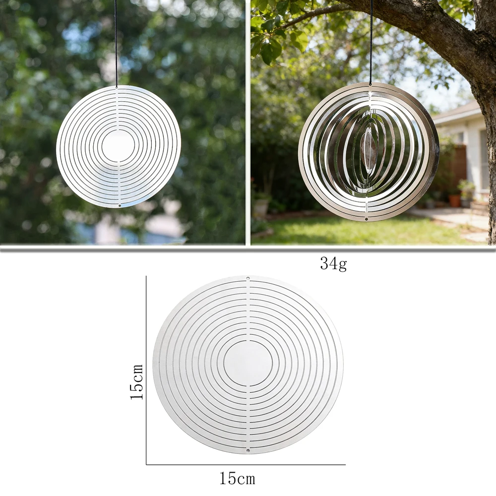 Sunflower Sun Wind Spinner Steel Hanging Ornament Garden Decor Silver Metal Spiral Design Gift for Home Outdoor Decoration New
Sunflower Sun Wind Spinner Steel Hanging Ornament Garden Decor Silver Metal Spiral Design Gift for Home Outdoor Decoration New