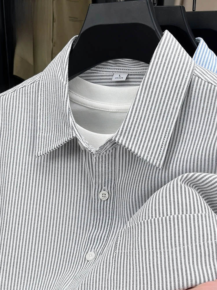 Rn Cotton Men's Long Sve irt Spring Autumn Casual Loose Striped Collar Versatile Mid-Young Adult Breathable Stand Fit
Rn Cotton Men's Long Sve irt Spring Autumn Casual Loose Striped Collar Versatile Mid-Young Adult Breathable Stand Fit