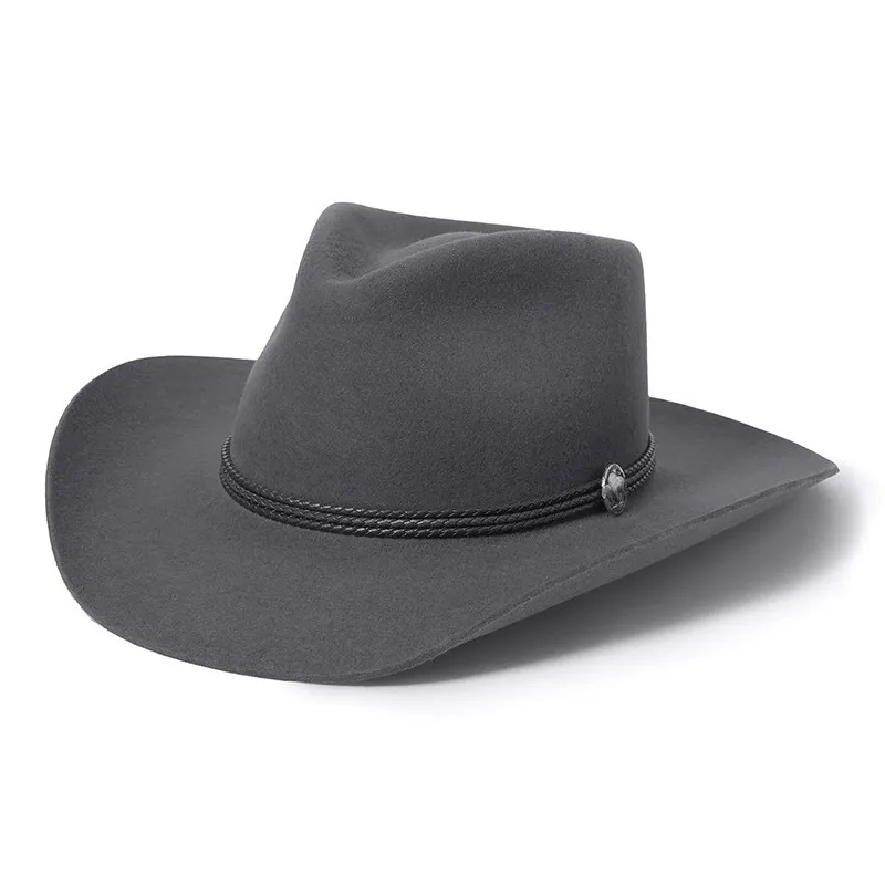 Fashionable Wildcard Western Cowboy Hat Outdoor Wool Cap Pure Wool Bowler Hat Unisex Adjustable Jazz Cap Sunscreen Sun Hat
Fashionable Wildcard Western Cowboy Hat Outdoor Wool Cap Pure Wool Bowler Hat Unisex Adjustable Jazz Cap Sunscreen Sun Hat