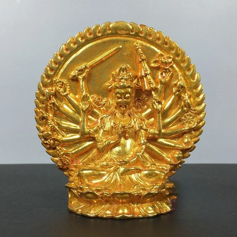 Antique Tibetan Buddhism Cundhi Bodhisattva Buddha Statue Thousand-Hand Guanyin Buddhist Temple Worship Buddhist Decorations
Antique Tibetan Buddhism Cundhi Bodhisattva Buddha Statue Thousand-Hand Guanyin Buddhist Temple Worship Buddhist Decorations
