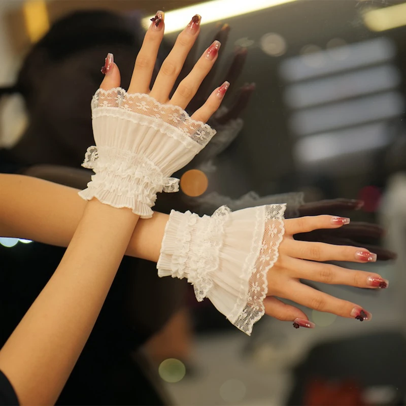 Decoration For Picture Nails Sweet Ruffle Sleeves Girls Layered Lace Cuff Photography Props For Nails Manicure Photo Accessories
Decoration For Picture Nails Sweet Ruffle Sleeves Girls Layered Lace Cuff Photography Props For Nails Manicure Photo Accessories