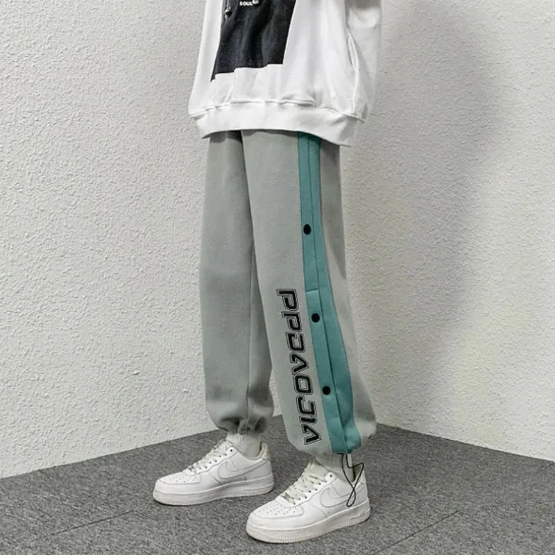 Men Clothing Spring Autumn New Contrast Color Stitching Sweatpants Baggy Korean Trend High Street Button Sports Casual Pants Man
Men Clothing Spring Autumn New Contrast Color Stitching Sweatpants Baggy Korean Trend High Street Button Sports Casual Pants Man