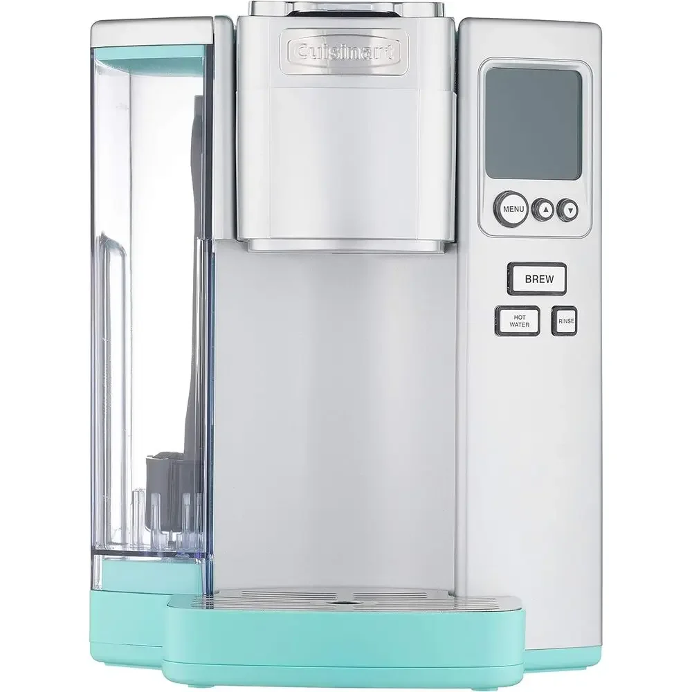 Single Serve 72-Ounce Coffee Maker with Programmable Brewing and Hot Water Dispenser, Stainless Steel and Robin's Egg Blue
Single Serve 72-Ounce Coffee Maker with Programmable Brewing and Hot Water Dispenser, Stainless Steel and Robin's Egg Blue