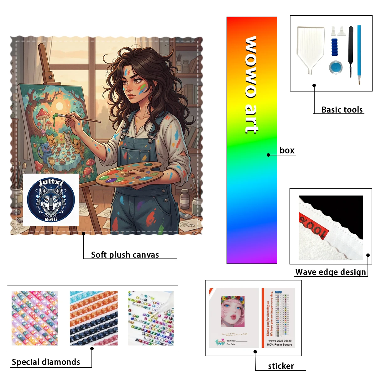 【Betti_ Diamond Art】Арт-живопись девушка Кристалл AB Горный хрусталь FD Горный хрусталь Идеальная смола Алмаз
【Betti_ Diamond Art】Арт-живопись девушка Кристалл AB Горный хрусталь FD Горный хрусталь Идеальная смола Алмаз