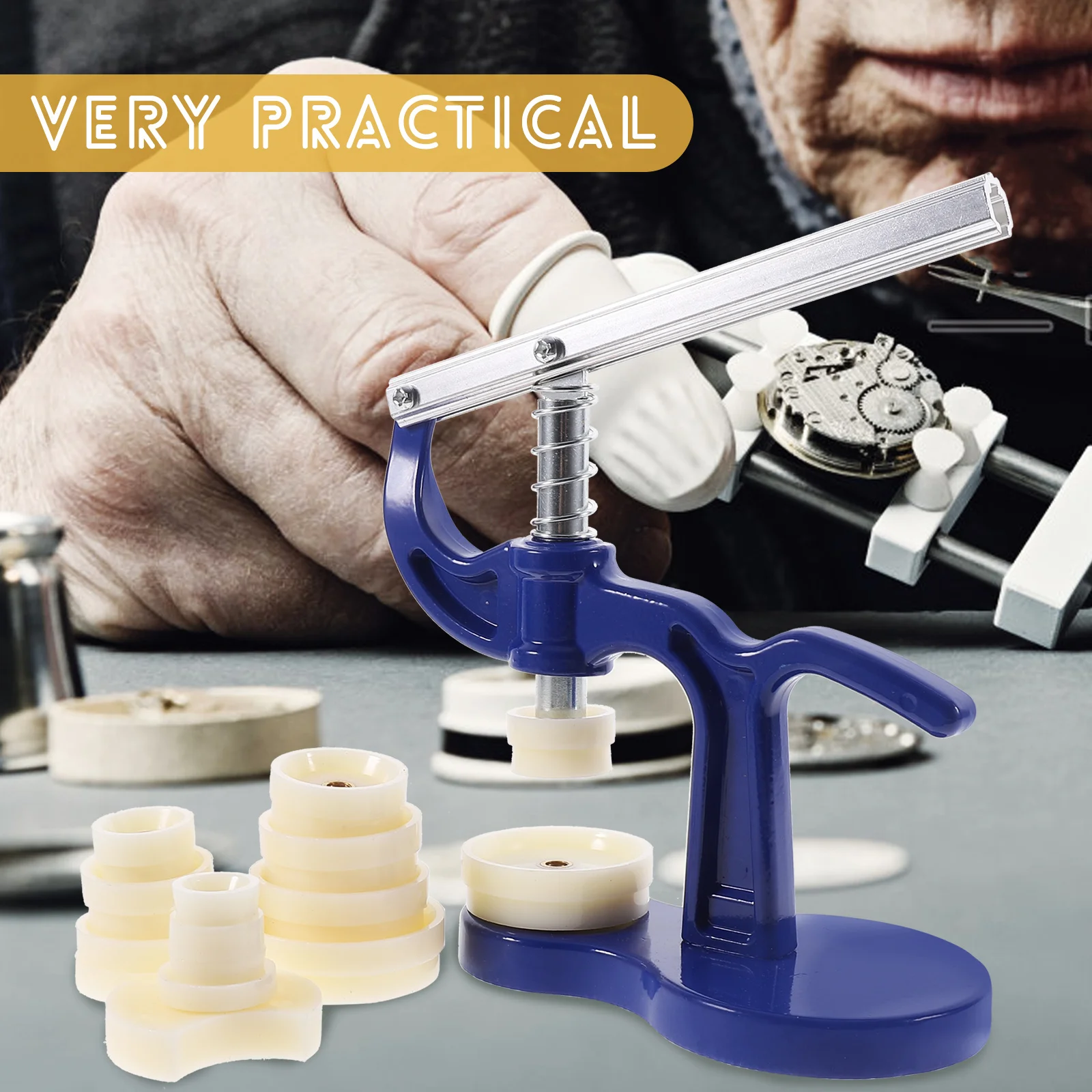 Watch Replacement Tool Watch Case Closer Repair Tools Metal Press ABS Dies Easy Use Sturdy Practical Popular 
Watch Replacement Tool Watch Case Closer Repair Tools Metal Press ABS Dies Easy Use Sturdy Practical Popular
