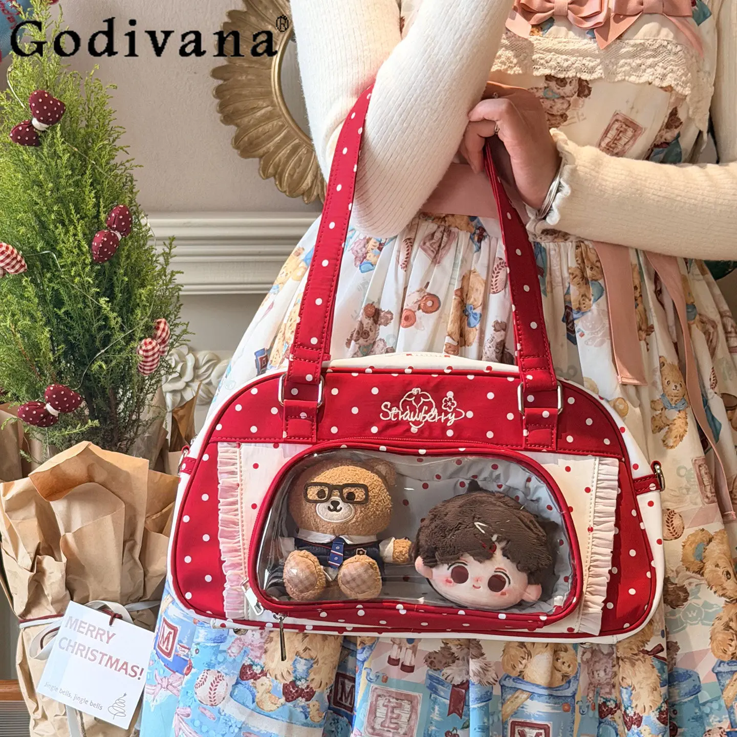 Sweet Cute Japanese Original Small Capacity Polka Dot itabag Large Capacity Daily 10cm Baby Bag Versatile Women's Shoulder Bags
Sweet Cute Japanese Original Small Capacity Polka Dot itabag Large Capacity Daily 10cm Baby Bag Versatile Women's Shoulder Bags