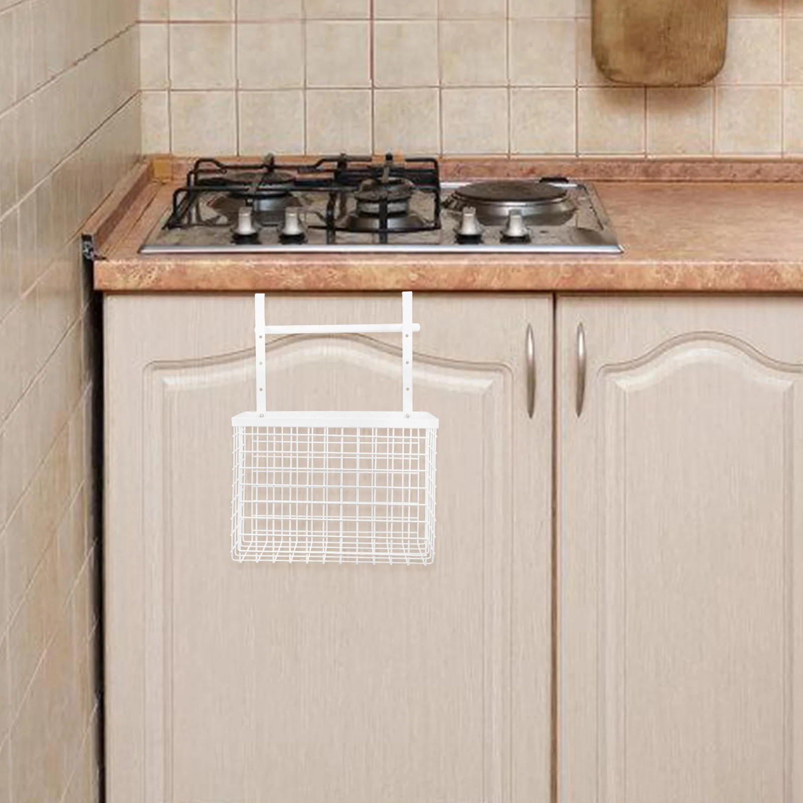 Hanging Cabinet Door Organizer for Kitchen Bathroom Grid Wall Shelf Storage Wire Basket Under Sink Multifunctional 
Hanging Cabinet Door Organizer for Kitchen Bathroom Grid Wall Shelf Storage Wire Basket Under Sink Multifunctional