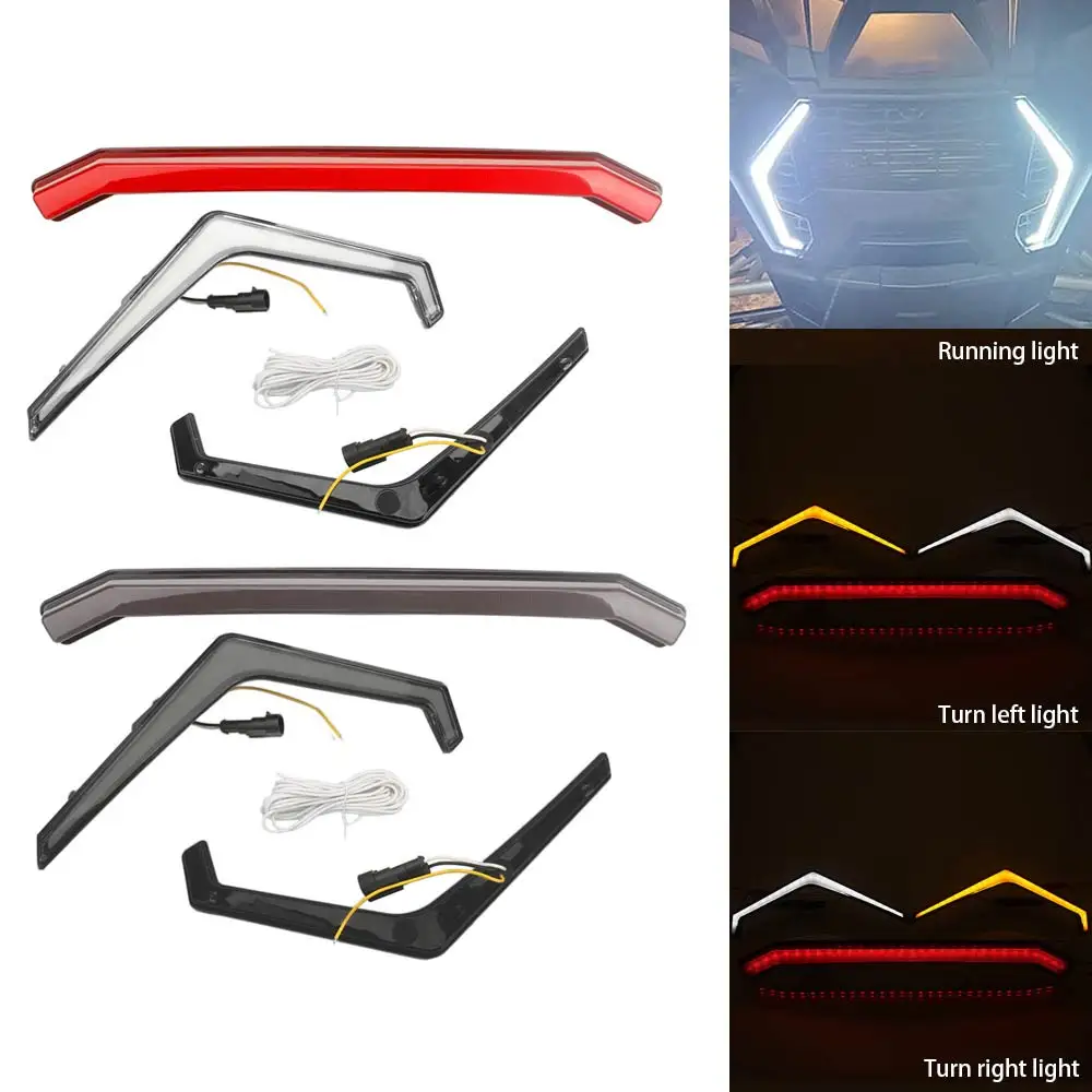 12V LED Turn Signal Fang-Lamps Long Center Tail Light Kit Fit For Polaris RZR XP 1000 Turbo 19-2023 IP67 Front Light Assembly
12V LED Turn Signal Fang-Lamps Long Center Tail Light Kit Fit For Polaris RZR XP 1000 Turbo 19-2023 IP67 Front Light Assembly