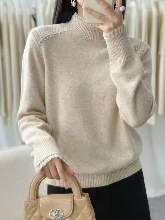 Осень-зима Thiened трикотажная основа irt женская свободная теплая внутренняя одежда с высоким воротником топ Turtlene Long Sve
Осень-зима Thiened трикотажная основа irt женская свободная теплая внутренняя одежда с высоким воротником топ Turtlene Long Sve