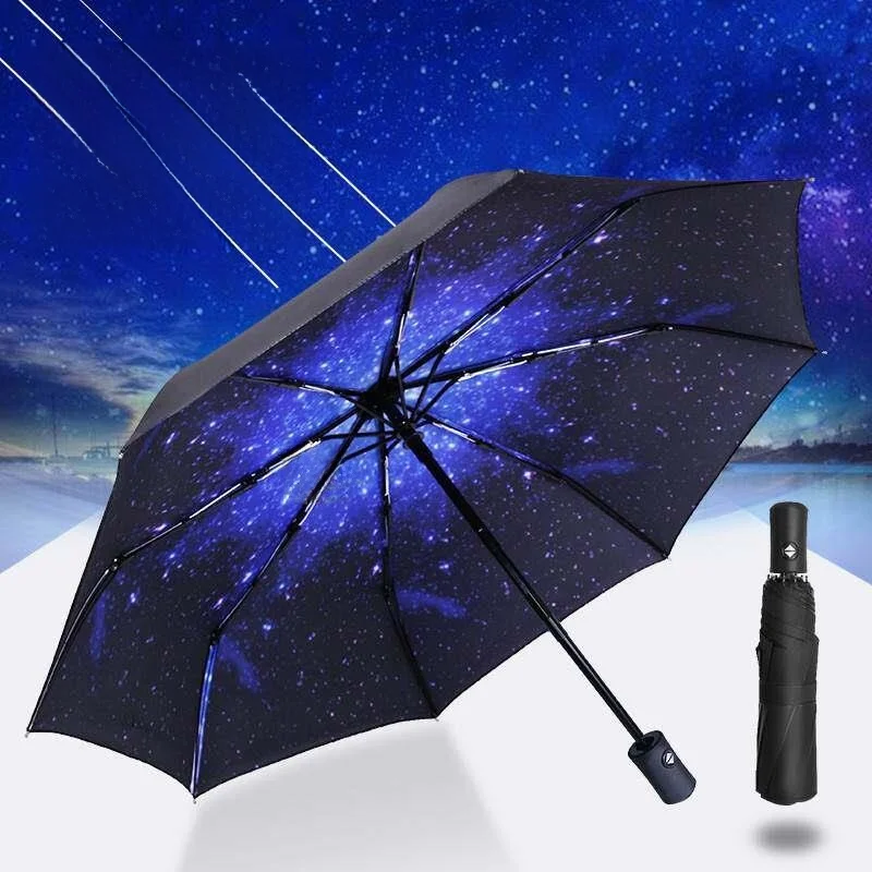 Automatic Folding Umbrella Unisex Large Size Sunshade Waterproof Starry Pattern One Touch Auto Collapse And Open for Men ...
Automatic Folding Umbrella Unisex Large Size Sunshade Waterproof Starry Pattern One Touch Auto Collapse And Open for Men ...
