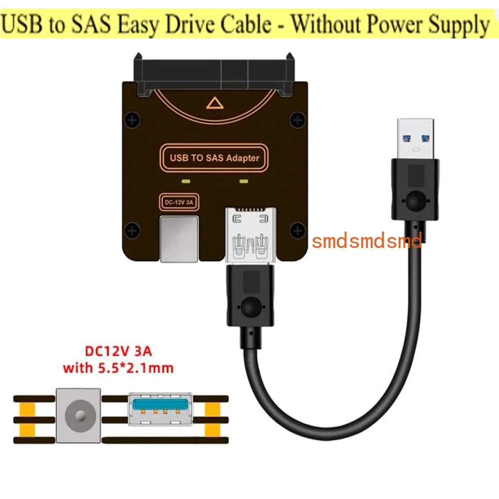 SFF-8482 SAS 29Pin to 5Gbps USB 3.0 Hard Disk Drive Raid Adapter Card with Chipset and Power Port (Need 12V/3A Power Supply)
SFF-8482 SAS 29Pin to 5Gbps USB 3.0 Hard Disk Drive Raid Adapter Card with Chipset and Power Port (Need 12V/3A Power Supply)