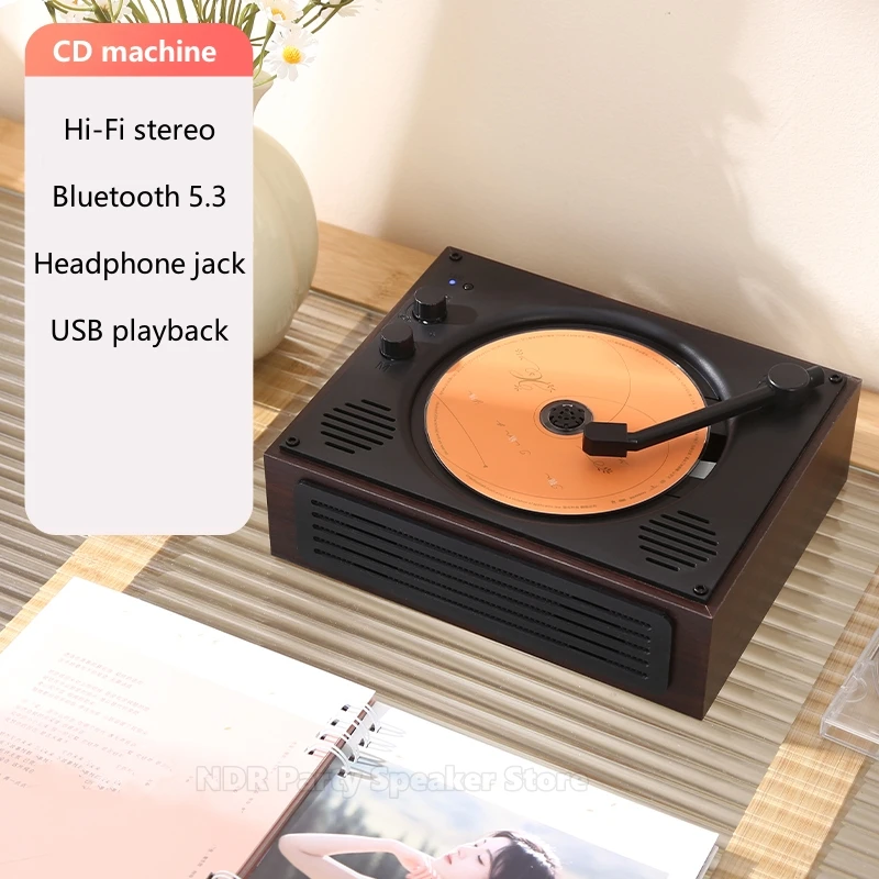Ретро CD-плеер, перезаряжаемая поддержка CD BT USB 3,5 мм AUX, портативная CD-машина, Bluetooth-колонки, домашний музыкальный плеер для телефона
Ретро CD-плеер, перезаряжаемая поддержка CD BT USB 3,5 мм AUX, портативная CD-машина, Bluetooth-колонки, домашний музыкальный плеер для телефона