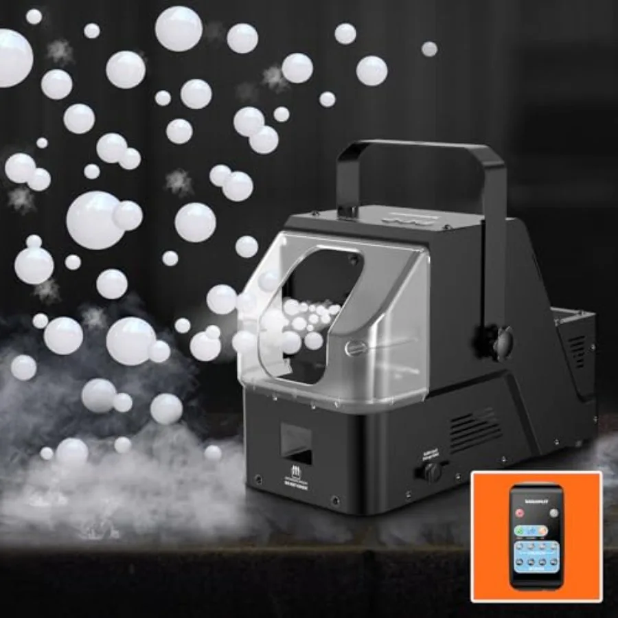 Wisdomlit Smoke Machine, 3-in-1 Bubble Fog Machine, 450W Bubble Fogger with Remote Control, Make Colorful Bubbles Fog Bubbles C
Wisdomlit Smoke Machine, 3-in-1 Bubble Fog Machine, 450W Bubble Fogger with Remote Control, Make Colorful Bubbles Fog Bubbles C