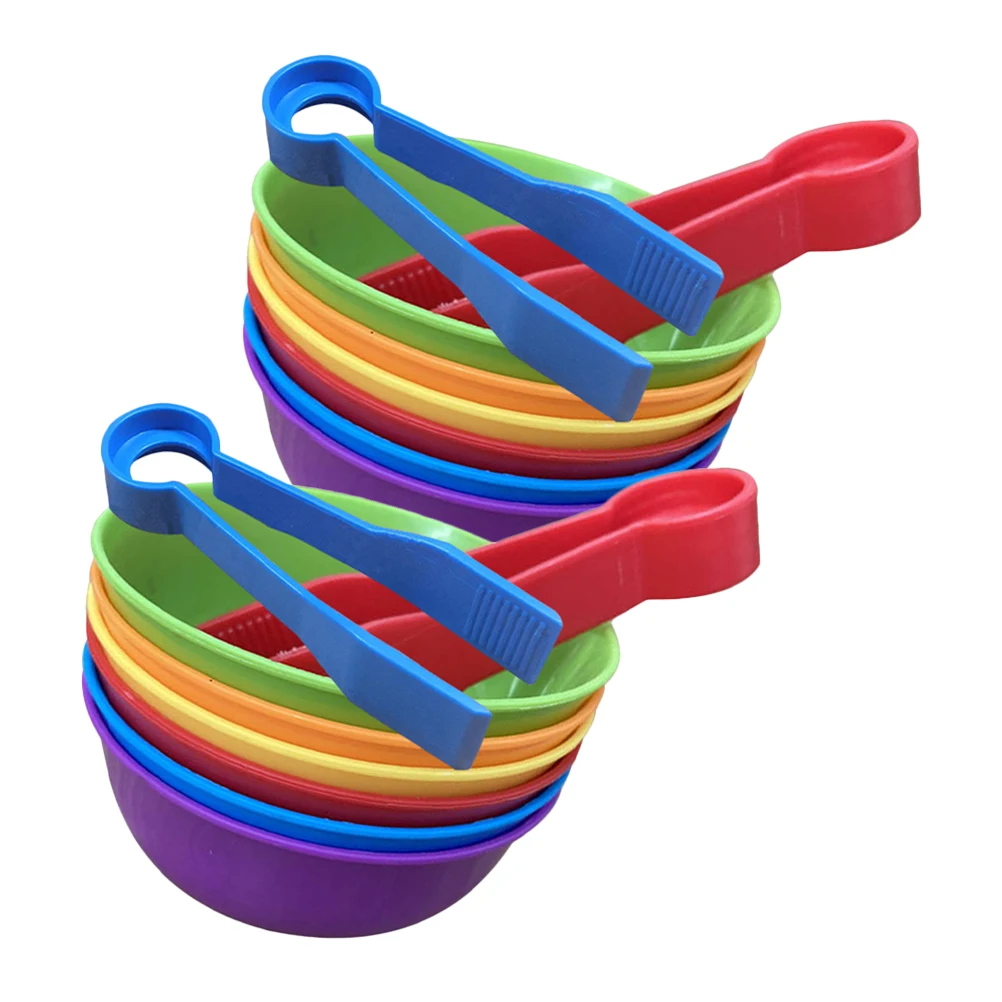 2 Sets Color Sorting Cups 6 Bowls 2 Tweezers Safe Material Wear Resistance Cultivate Memory Hand Eye Coordination Math Learning
2 Sets Color Sorting Cups 6 Bowls 2 Tweezers Safe Material Wear Resistance Cultivate Memory Hand Eye Coordination Math Learning