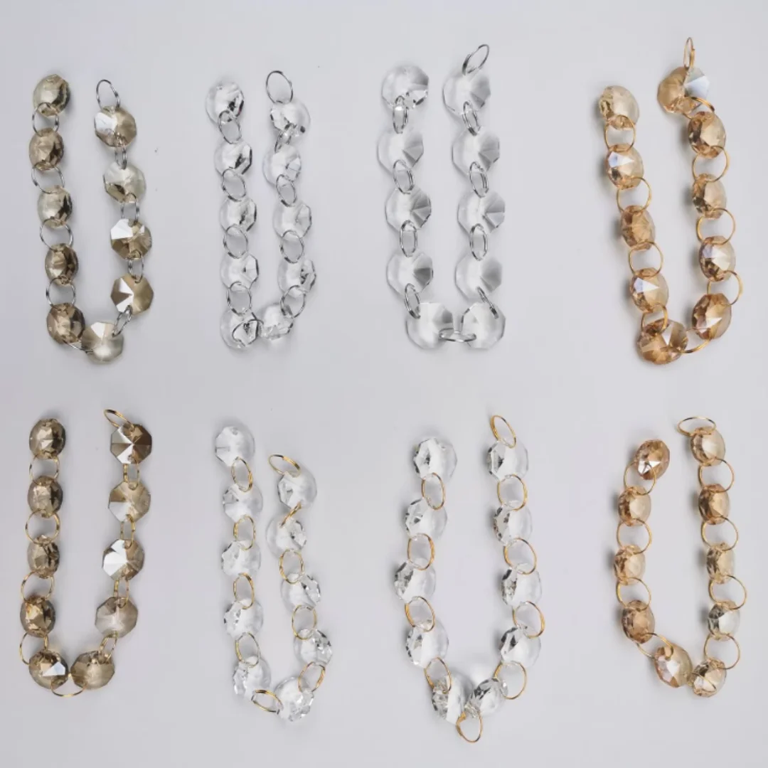 Camal 2Pcs L210mm Strings Crystal Octagonal Bead 14mm Chains Garland Chandelier Lamp Part Curtain Craft Ornamemt Home Decoration
Camal 2Pcs L210mm Strings Crystal Octagonal Bead 14mm Chains Garland Chandelier Lamp Part Curtain Craft Ornamemt Home Decoration