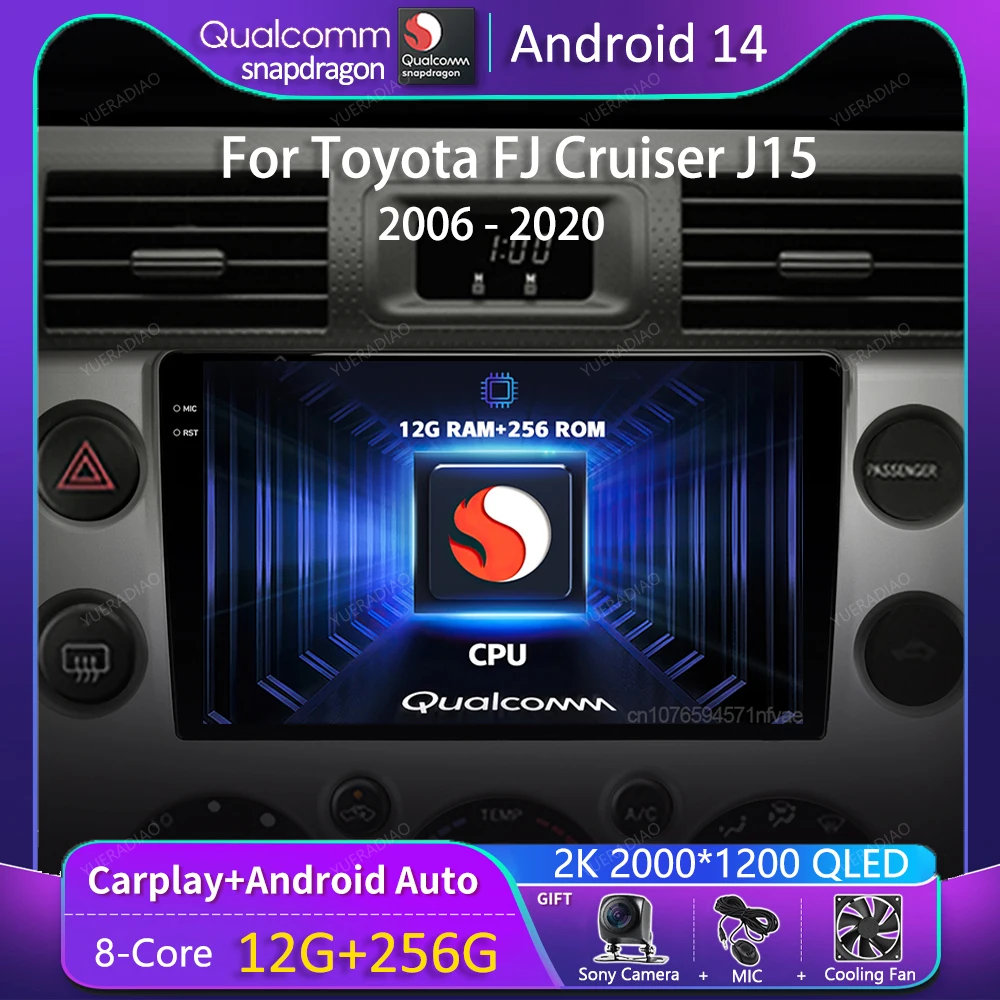 Автомобильный радиоприемник Android14 для Toyota FJ Cruiser J15 2006 2007 2008 2009 2010 2012-2020, навигация GPS, мультимедийный видеоплеер, стерео
Автомобильный радиоприемник Android14 для Toyota FJ Cruiser J15 2006 2007 2008 2009 2010 2012-2020, навигация GPS, мультимедийный видеоплеер, стерео