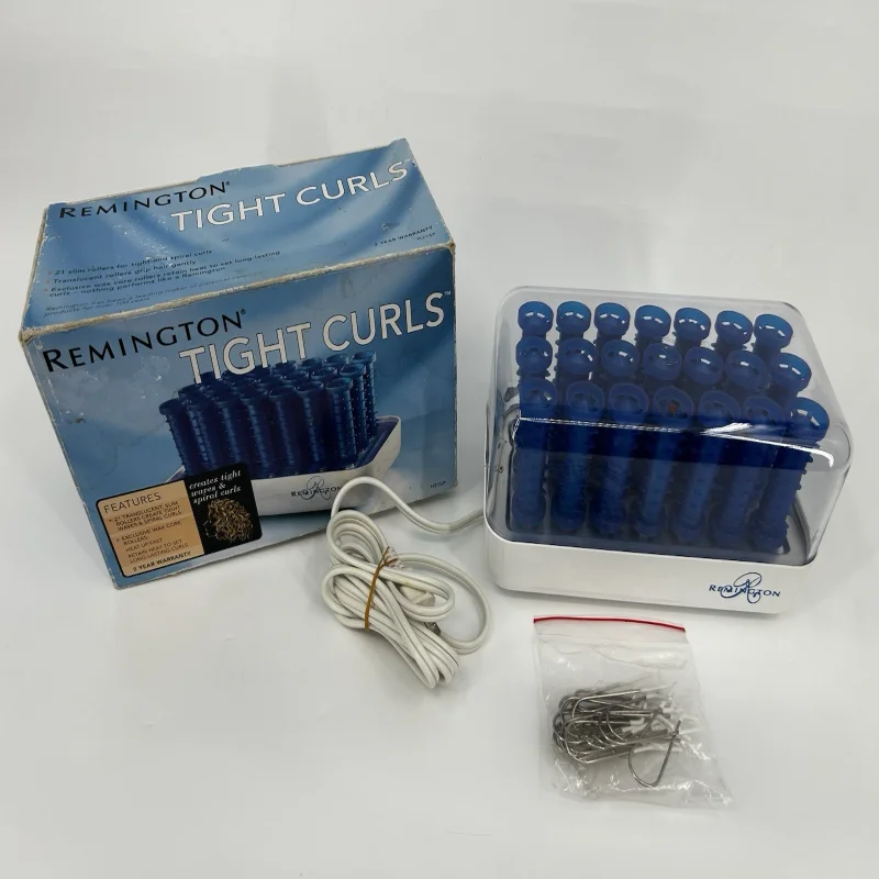 Remington Tight Curls H-21SP Hot Rollers Curlers Wax Core Pageant 21 CLIPS 1998
Remington Tight Curls H-21SP Hot Rollers Curlers Wax Core Pageant 21 CLIPS 1998