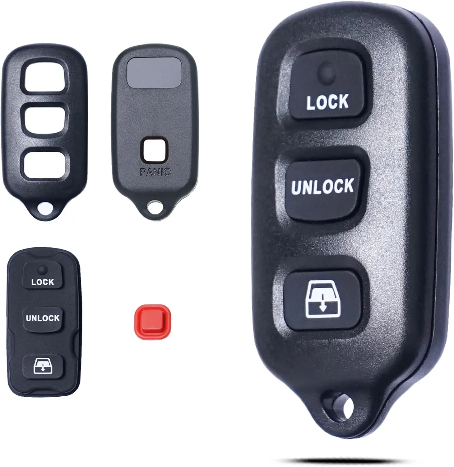 Key Fob Shell Case Replacement for Toyota 4Runner Sequoia 1999-2009 3+1 Button Keyless Entry Remote Cover
Key Fob Shell Case Replacement for Toyota 4Runner Sequoia 1999-2009 3+1 Button Keyless Entry Remote Cover