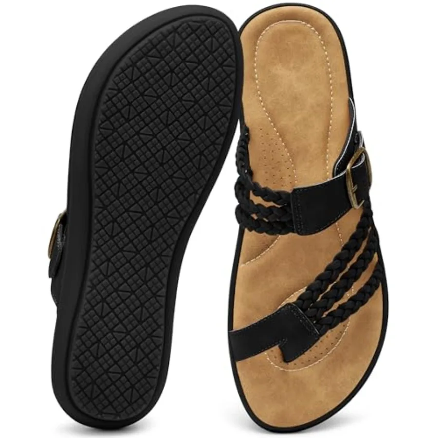 Aomigoct Comfortable Womens Slide Sandals: Effortless Slip-On and Memory Foam for Daily Life - Adjustable Buckle and Non-Slip S
Aomigoct Comfortable Womens Slide Sandals: Effortless Slip-On and Memory Foam for Daily Life - Adjustable Buckle and Non-Slip S