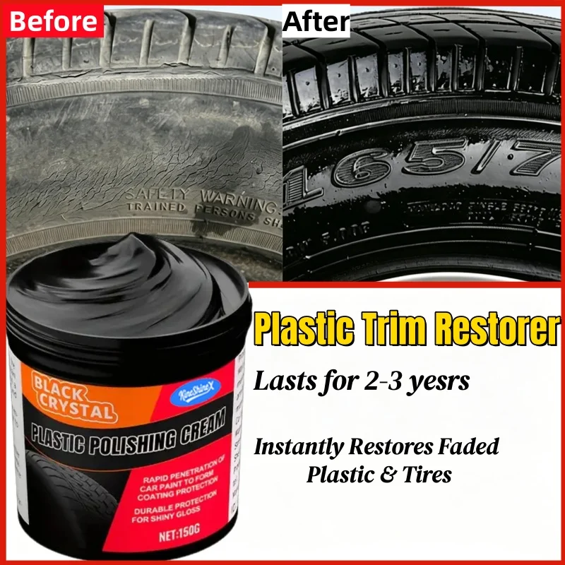150g Car Plastic Trim Restorer Black Crystal Polishing Cream Anti-Aging Coating for Faded Plastic Parts Lasts 2-3 Years 2026 NEW
150g Car Plastic Trim Restorer Black Crystal Polishing Cream Anti-Aging Coating for Faded Plastic Parts Lasts 2-3 Years 2026 NEW