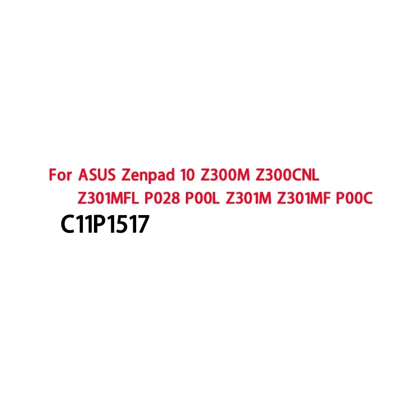 2026 Years 4680mAh Battery C11P1517 For ASUS Zenpad 10 Z300M Z300CNL Z301MFL P028 P00L Z301M Z301MF P00C Phone Batteries Bateria
2026 Years 4680mAh Battery C11P1517 For ASUS Zenpad 10 Z300M Z300CNL Z301MFL P028 P00L Z301M Z301MF P00C Phone Batteries Bateria