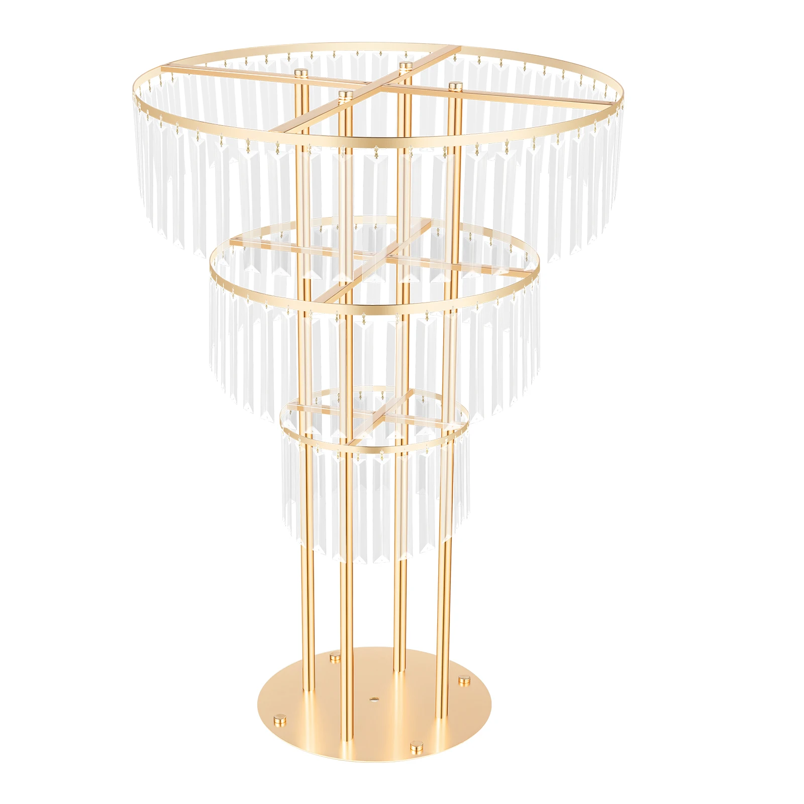 Gold 3-Tier Wedding Centerpiece Flower Stand Round Acrylic Crystal Flower Vase Rack Table Decor Display Holder For Party Banquet
Gold 3-Tier Wedding Centerpiece Flower Stand Round Acrylic Crystal Flower Vase Rack Table Decor Display Holder For Party Banquet