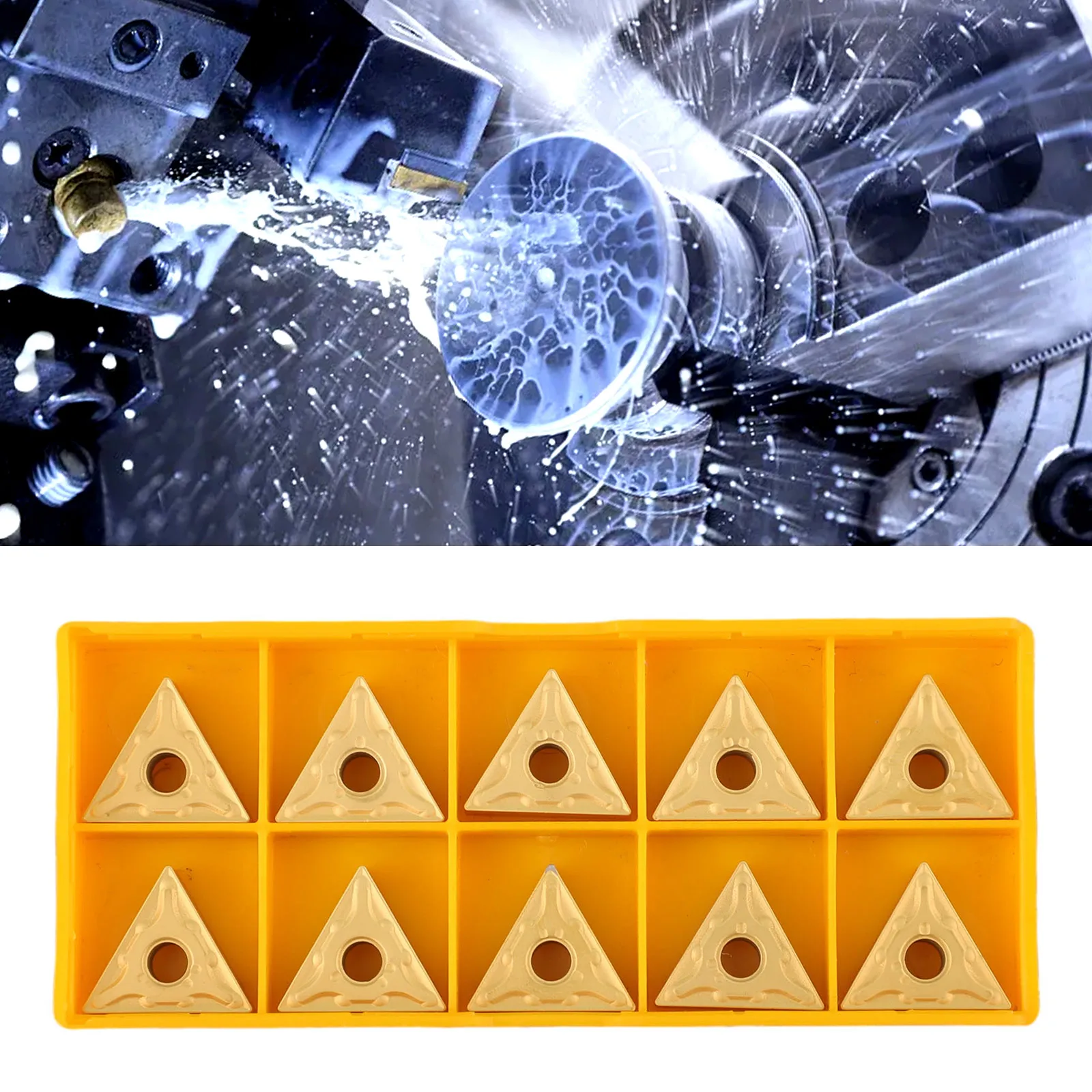 Carbide Inserts Cutting Tools Set of 10 TNMG 160404 for Lathe Applications Excellent Performance and Durability
Carbide Inserts Cutting Tools Set of 10 TNMG 160404 for Lathe Applications Excellent Performance and Durability