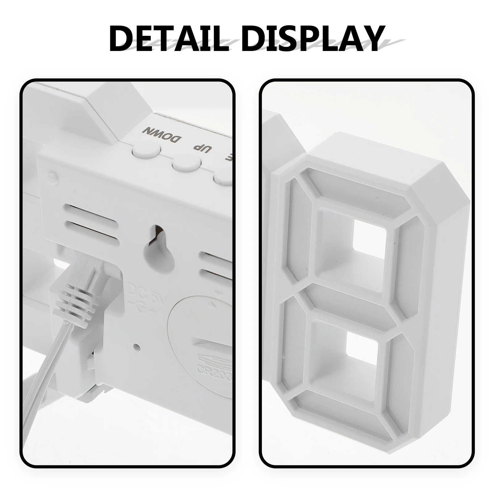 LED Wall Clock Non Ticking Digital for Bedroom Desk Large Number Clocks White Decoration Hanging Compact Office
LED Wall Clock Non Ticking Digital for Bedroom Desk Large Number Clocks White Decoration Hanging Compact Office